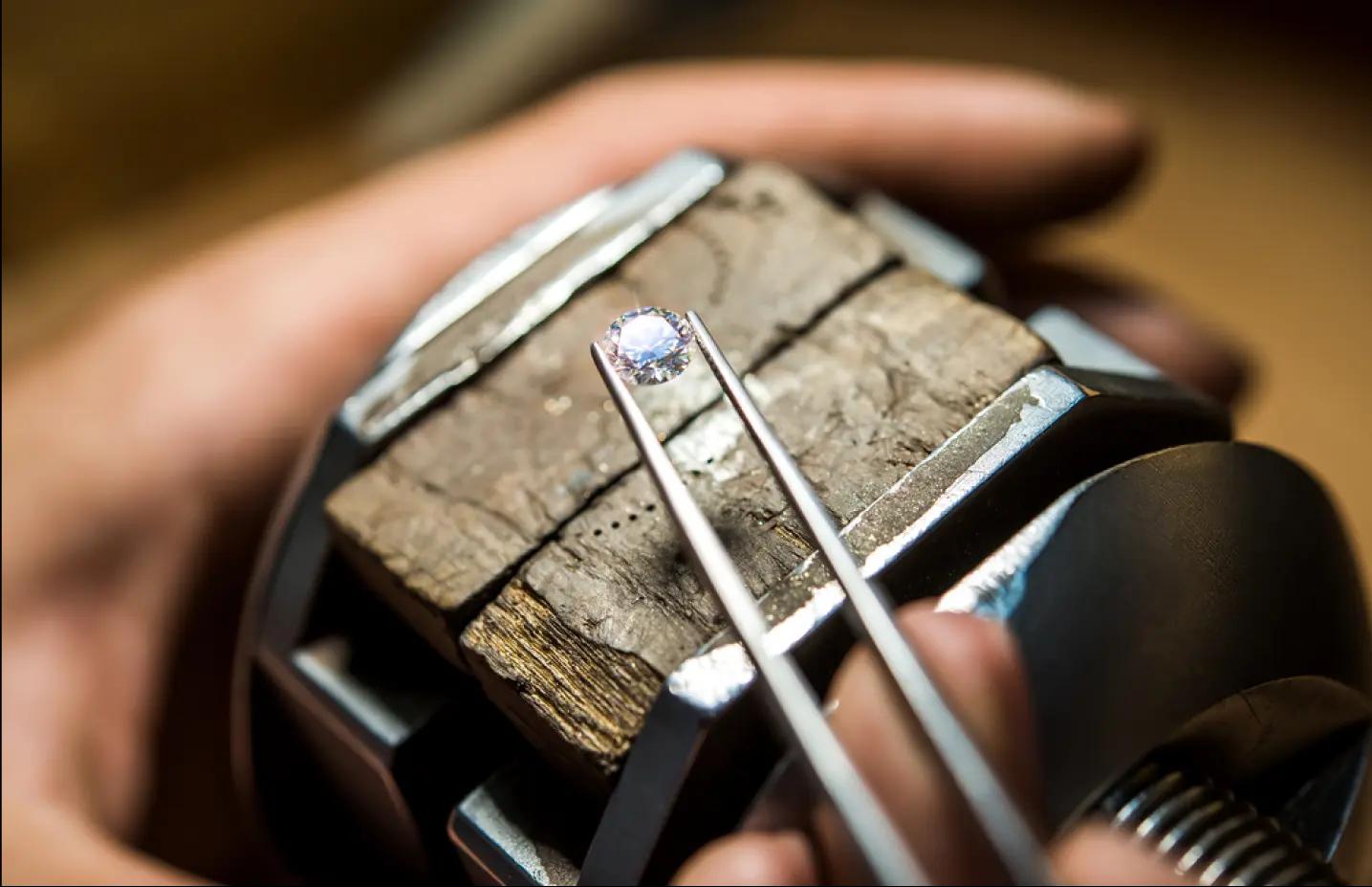Jewelry manufacturing artisan bench work